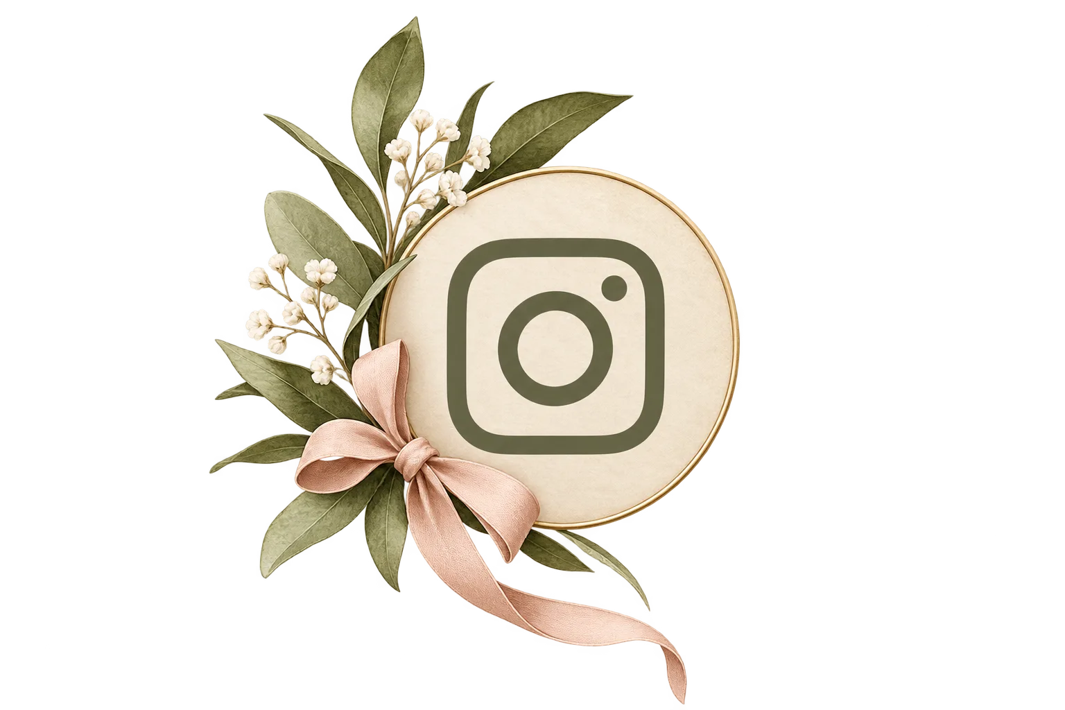 Blommig ikon för instagram